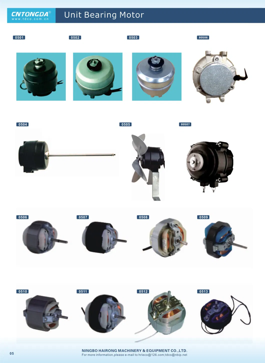 16W 220VAC Unit Bearing Motor