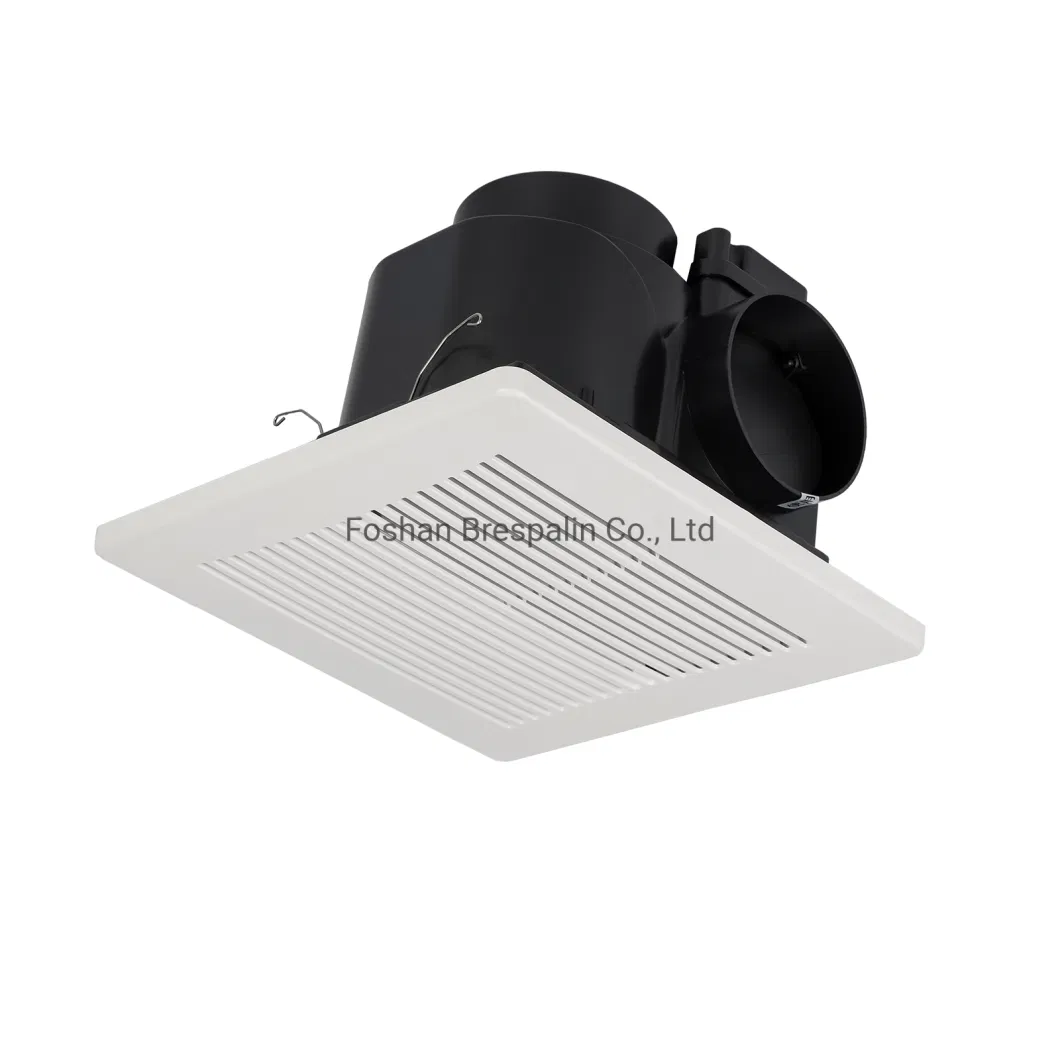 Toilet Ceiling Mount Square ABS Plastic Bathroom Duct Exhaust Fan for House Ventilation