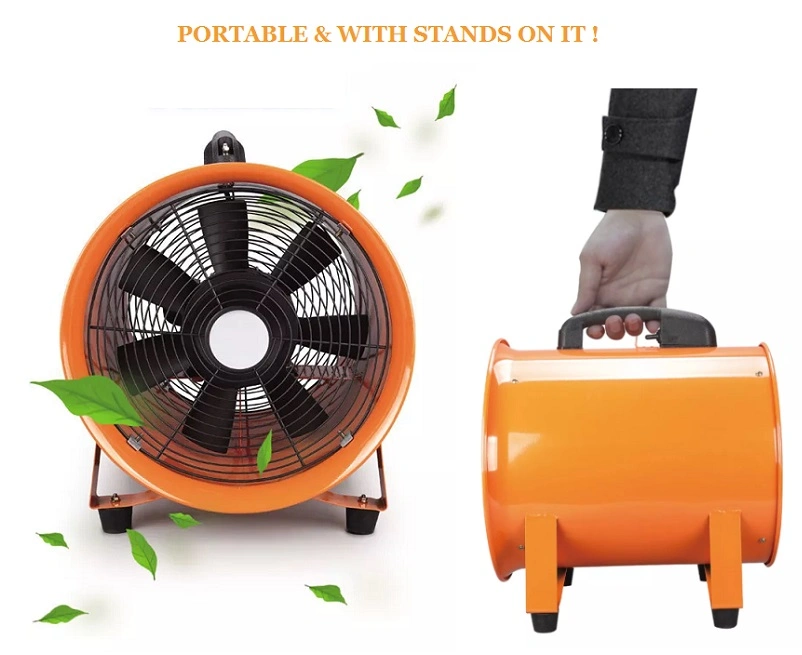 Portable Axial Fan 8&quot;/10&quot;/12&quot;Kitchen Smoking Exhaust Fan Industrial AC Exhaust Axial Ventilation Fan